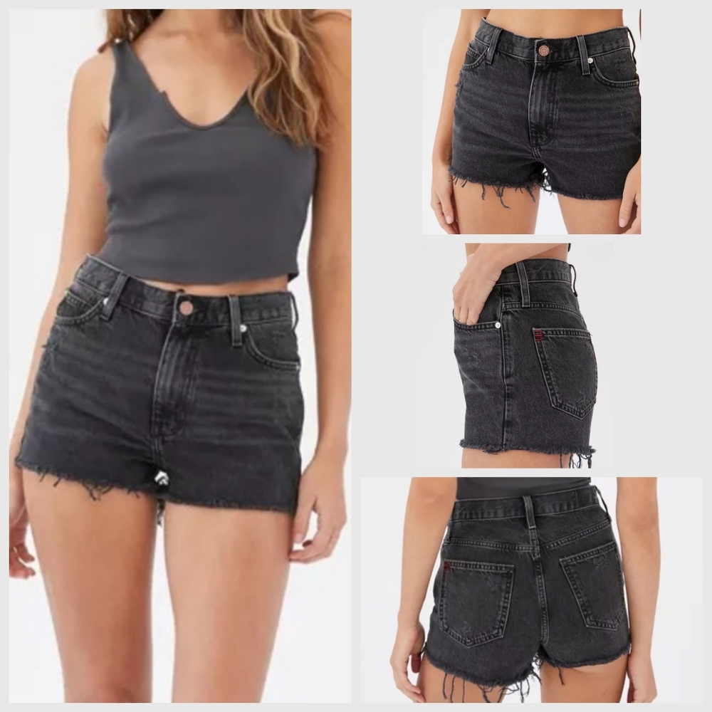 Denim high waist shorts
